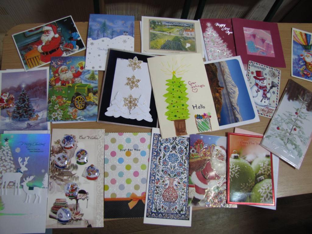New Year cards exchange / Обмін новорічними картками