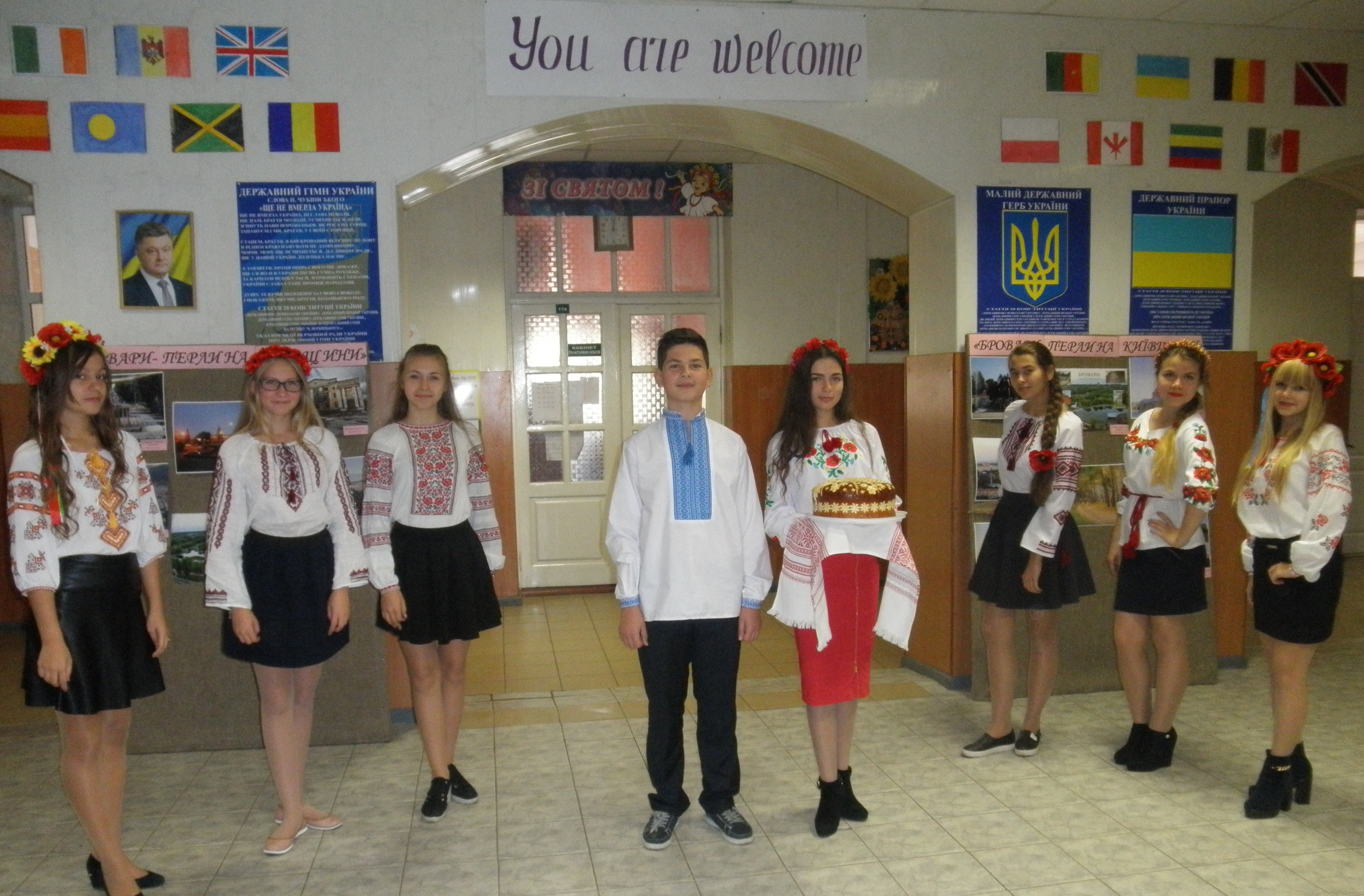 Гості із Швеції та США / The guests from Sweden and the USA in the gymnasium